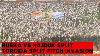 TORCIDA SPLIT PITCH INVASION | CUP FINAL | Rijeka vs Hajduk Split | 26-05-2022