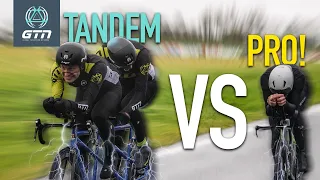 GTN Tandem Vs Pro Triathlete | Are 2 Riders Faster Than A Pro?!