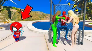 AS NAMORADAS MISTERIOSA BEIJARAM E PRENDEU O HOMEM ARANHA em UMA JAULA no GTA 5