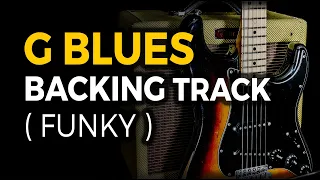 Funky Blues Backing Track in G - let's jam!