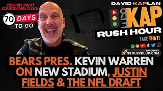 REKAP Rush Hour 🚗: Bears President Kevin Warren on new stadium, Justin Fields & the NFL Draft