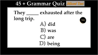 45 +  English Grammar Mixed Quiz | Mixed Exercise | Test your English Grammar | No.1 Quality English