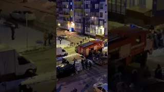 Пожар в Кудрово сегодня, 18/02/2019. Все в Кудрово