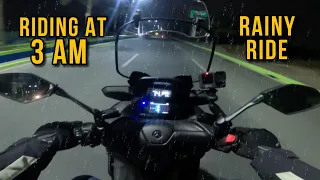 3 AM RAINY RIDE | FAMILY MOTO