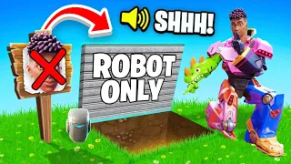 I Went UNDERCOVER in a ROBOT ONLY Tournament! (Fortnite)
