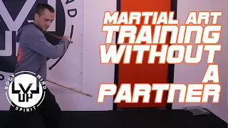 Martial Arts TRAINING WITHOUT A PARTNER // Learn to fight with double sticks