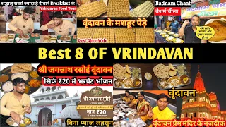 Vrindavan Best 8 Food | Explore Vrindavan Famous Food | Best Food Vrindavan Dham | Yummy Food India