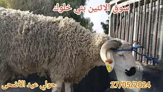 سوق الاثنين بني خلوك جهة سطات 27/05/2024 مع ثمن 🐏 #عيد_الاضحى