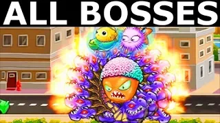 Octogeddon - All Dragon Weapon Upgrades - All Boss Battles Gameplay (No Commentary)