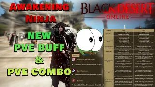 BDO |  Awakening Ninja PVE BUFF/ End Game PVE Combo | for 2024!