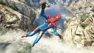 GTA V - Ragdolls And Fails Compilation V.26 (Spider-Man: Velocity / Water Fails) (Moon Gravity)