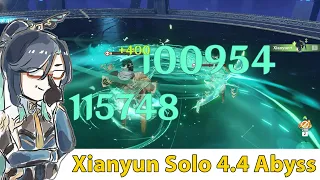 Xianyun C6R5 Solo 4.4 Abyss | Genshin Impact
