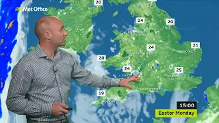 Monday morning  forecast 22/04/19