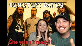 Wife's FIRST time hearing PANTERA: "Cemetery Gates" (REACTION!!)