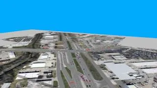 Displaced Left-Turn Intersection VISSIM Traffic Model