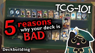 TOP 5 Deck building MISTAKES, and how to avoid them | TCG 101 | Genshin Impact TCG