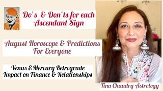 August 2023 Horoscopes & Predictions/ Venus & Mercury Retrograde impact