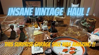 You Won't Believe What I Found At This Surprise Garage Sale ! LE Smith, Brass, Kitsch, & More!