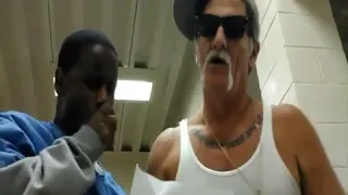 White supremacist battle rap with Crip in california state prison