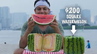 Eating a $200 Square Watermelon ★ ONLY in JAPAN