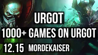 URGOT vs MORDEKAISER (TOP) | 10/0/3, 1000+ games, Legendary, 1.2M mastery | EUW Master | 12.15