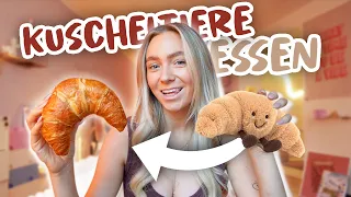 1 TAG nur ESSEN was ich als Kuscheltier habe 😂😭 *i know ich bin 24 haha*| CARAMELLA