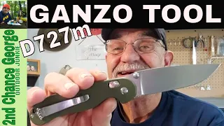 The Best Work Edc Pocket Folding Knife: The Ganzo Tool D727m-gr