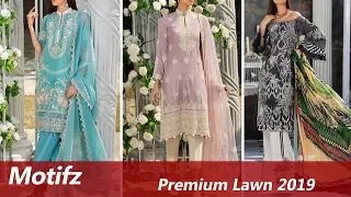 MOTIFZ Premium Eid Lawn Collection 2019 with Prices. Pakistani Lawn Suits Online