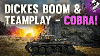 Dickes BOOM & Teamplay - Cobra! [World of Tanks - Gameplay - Deutsch]