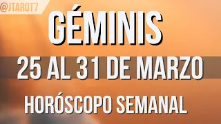 GÉMINIS HORÓSCOPO SEMANAL 25 AL 31 DE MARZO 2024