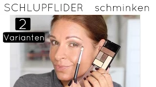 Schlupflider richtig schminken Tipps & Tricks Monolid  zwei Varianten zum nachmachen Mamacobeauty