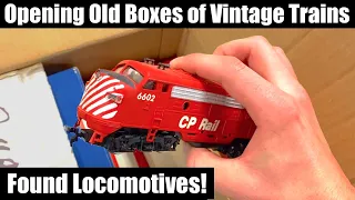 Opening Old Boxes of Vintage Model Trains at a Train Store