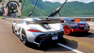 1600HP Koenigsegg Jesko - Goliath Race | Forza Horizon 5 | Thrustmaster T300RS gameplay