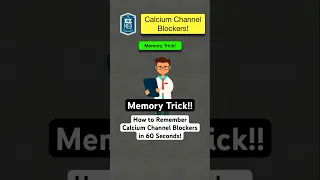 🔥 How to Remember Calcium Channel Blockers in 60 Seconds! [Pharmacology Nursing]
