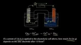 Quantitative electrolysis | Redox reactions and electrochemistry | Chemistry | Khan Academy