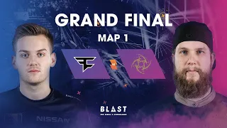 BLAST Pro Series Copenhagen 2019 - GRAND FINAL Map 1 - Faze vs NiP