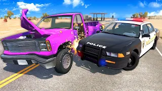 Can this INDESTRUCTIBLE TRUCK be Stopped?! - BeamNG Police Chase