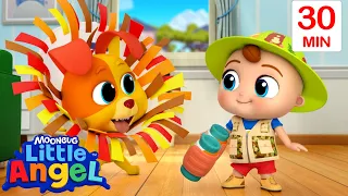 No Boo Boo for Bingo  | Little Angel | Monster Cartoon for Kids