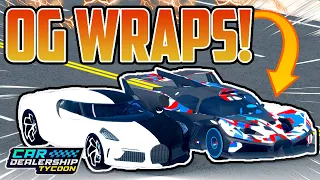 How To Get *OG WRAPS* From The LIMITED STORE In Car Dealership Tycoon!