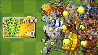 Plants vs Zombies 2 Final Boss - Every Premium Plant LEVEL 1000 Power-Up! vs Zomboss Battlez Zombot