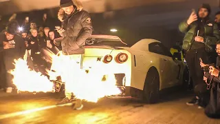 This R35 GT-R Couldn't Stop Flaming ALL NIGHT!