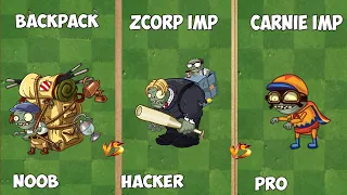 PvZ 2 Zcorp imp vs Carnie imp vs Porter imp.( Which is more Strong?