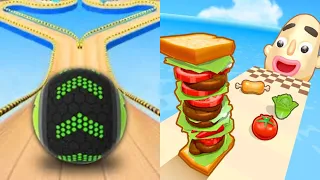 Going Balls + Sandwich Runner - All Level Gameplay