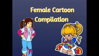 Female Cartoon Compilation with commercials and bumpers | 80's