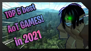 TOP 5 Best! Attack on titan Game | ROBLOX