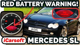 Mercedes Red Battery Warning - Visit Workshop! - iCarSoft Diagnose & Fix!👍
