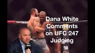 Dana White Comments On The #UFC247 Judges | Jon Jones vs Dominick Reyes