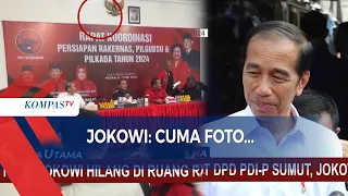 Kata Jokowi Soal Fotonya Dicopot di DPD PDIP Sumut