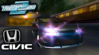 Fastest Drag Tune for Honda Civic 1.6L I4 in Need For Speed Underground 2