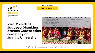 Vice-President Jagdeep Dhankhar attends Convocation ceremony of Jammu University